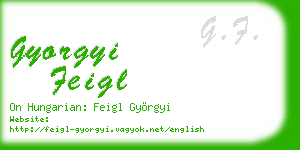 gyorgyi feigl business card